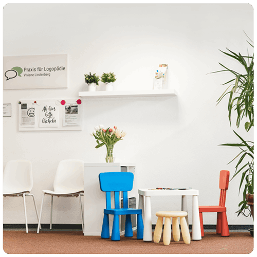 Wartebereich der Logopädiepraxis Lindenberg in Syke